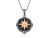 Silver Compass Necklace